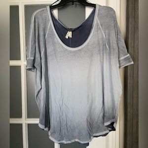 NWT Free People Top. Blue size M.